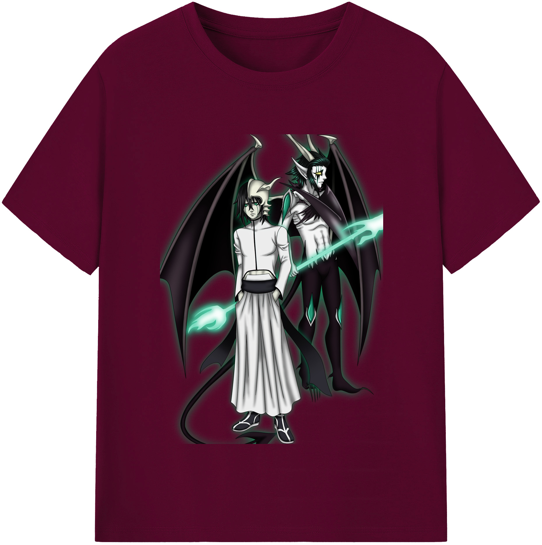 （画像用） ブリーチ ウルキオラ·シファー BLEACH Ulquiorra cifer レディースカジュアルプリントTシャツ（綿100％）